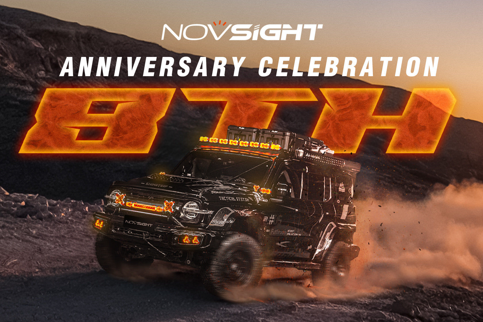 Novsight 8 Years Wild — Master the Trail Together
