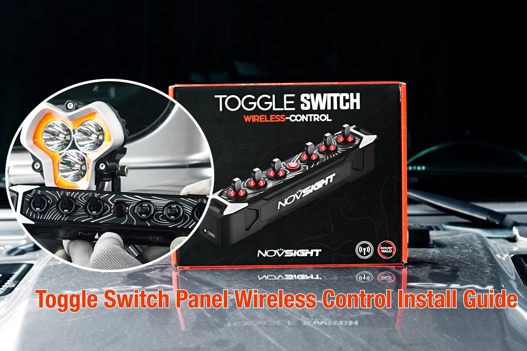 Cyber Series 6-Gang Wireless Toggle Switch Panel Installation Guide