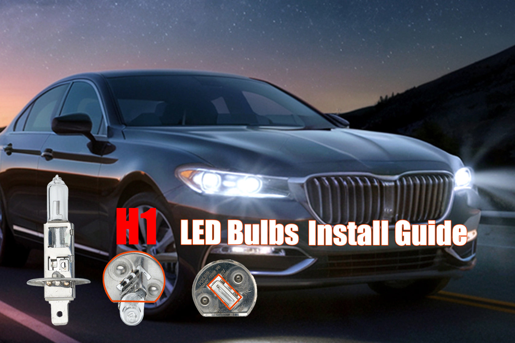 H1 LED Bulb Installation Steps Guide