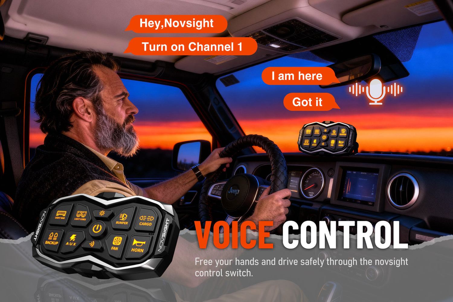 Say Goodbye to Complicated Wiring: The NOVSIGHT HALO Voice Switch Panel Puts You in Command