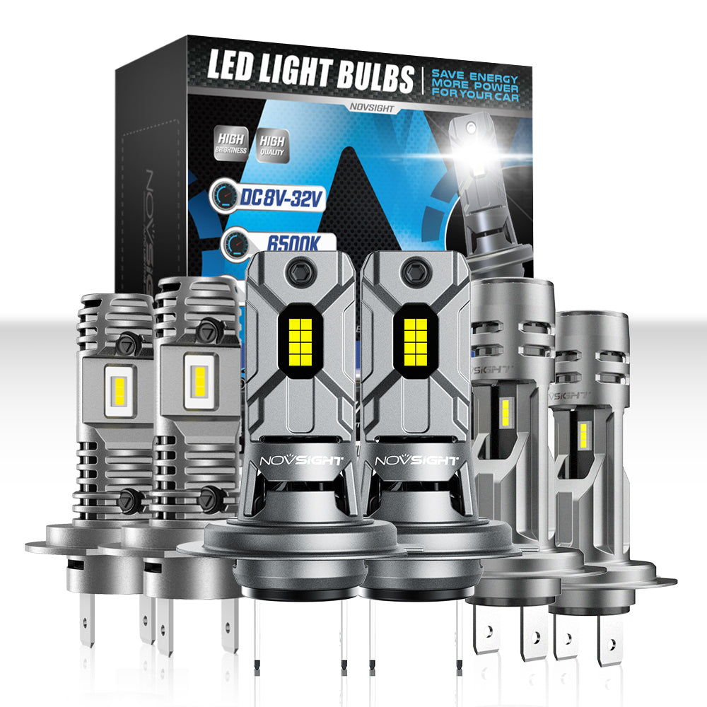 1:1 Mini Size Series Wirelress | H7 LED Bulbs Headlight Plug and Play | 2 Bulbs - NOVSIGHT