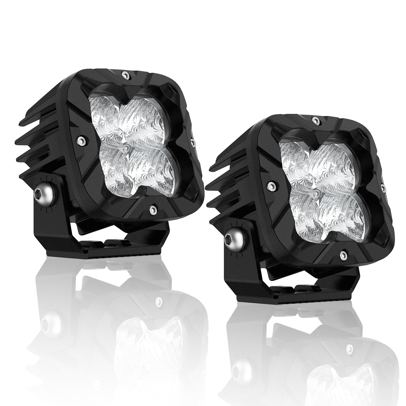 3 Inch Off-Road LED Pods Driving Lights with High Intensity for Truck Wrangler Jeep Ram Suv Atv Boat - NOVSIGHT
