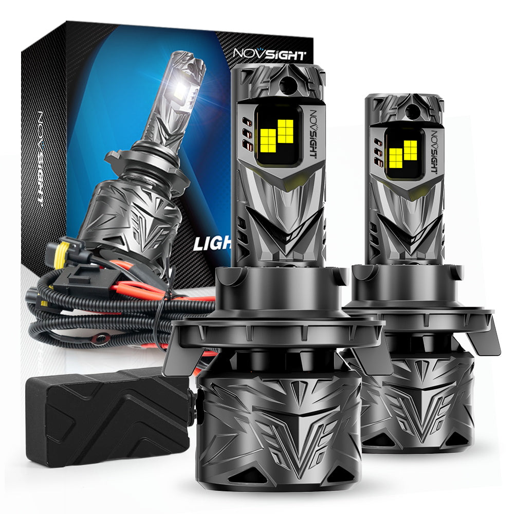 2005-2020 Ford F350 Super Duty Headlight Bulbs H13 9008 Hi/Lo Dual Beam Headlamp Replacement kits 1 Pair - NOVSIGHT