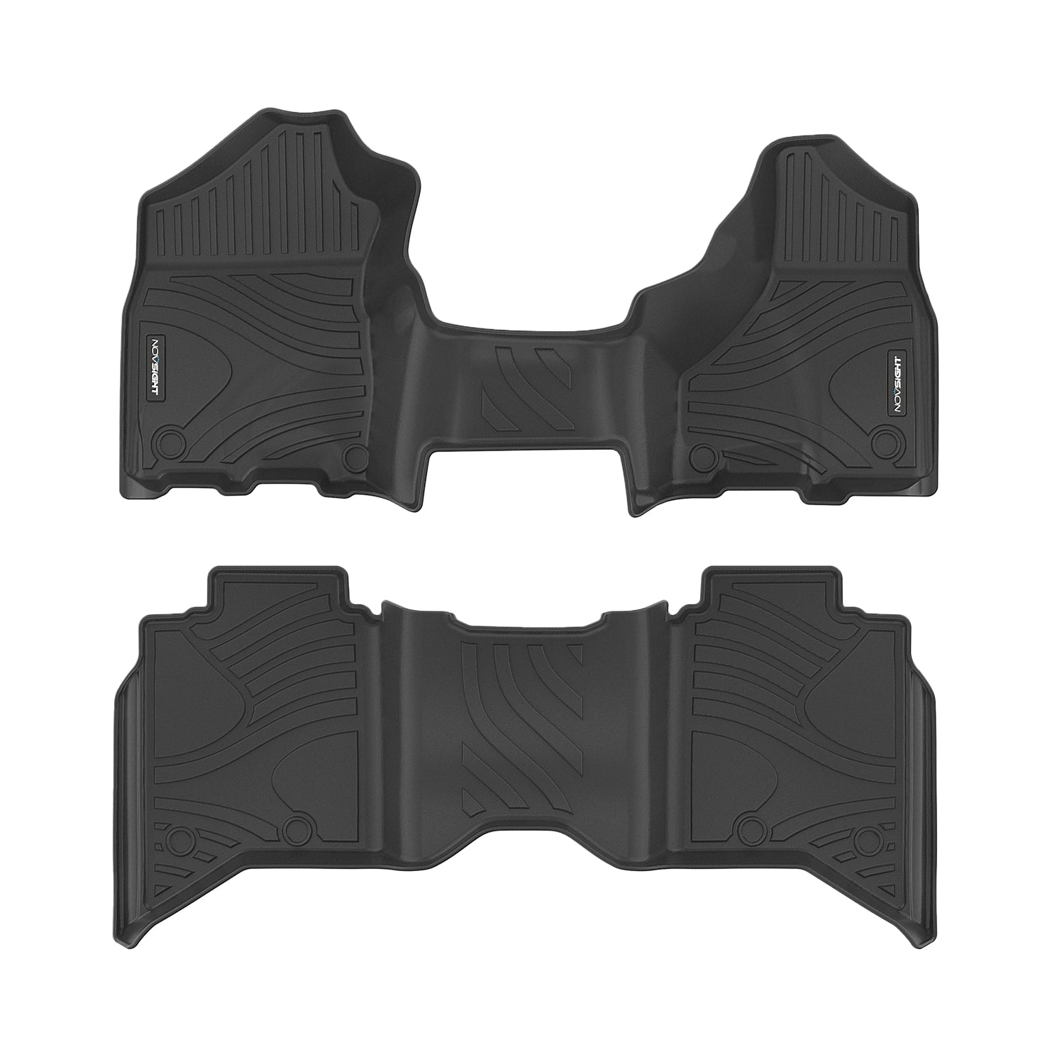 Dodge Ram 1500/2500/3500 2011-2017 Crew Cab Custom Fit Floor Mats TPE Liners - NOVSIGHT