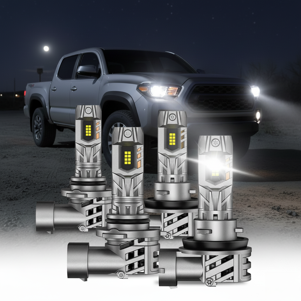 NOVSIGHT led headlight bulb size H11 fit for toyota tacoma 2016-2019