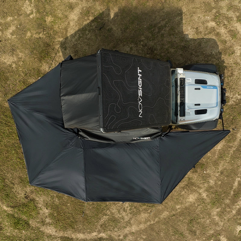 Novsight 270 Degree Car Side Awning for Camping – Black - NOVSIGHT