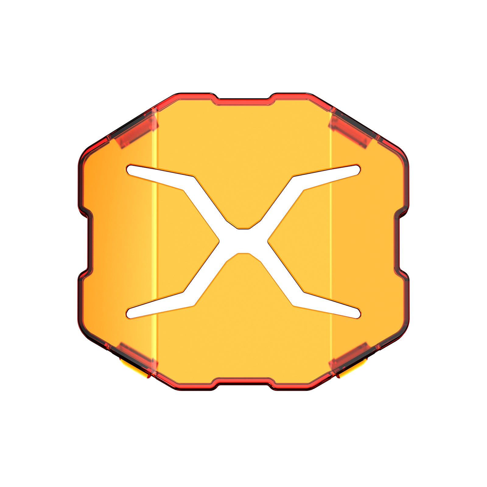 X Series 4-inch LED Pod Light Black Amber Shield Cover (2pcs/Set) - NOVSIGHT