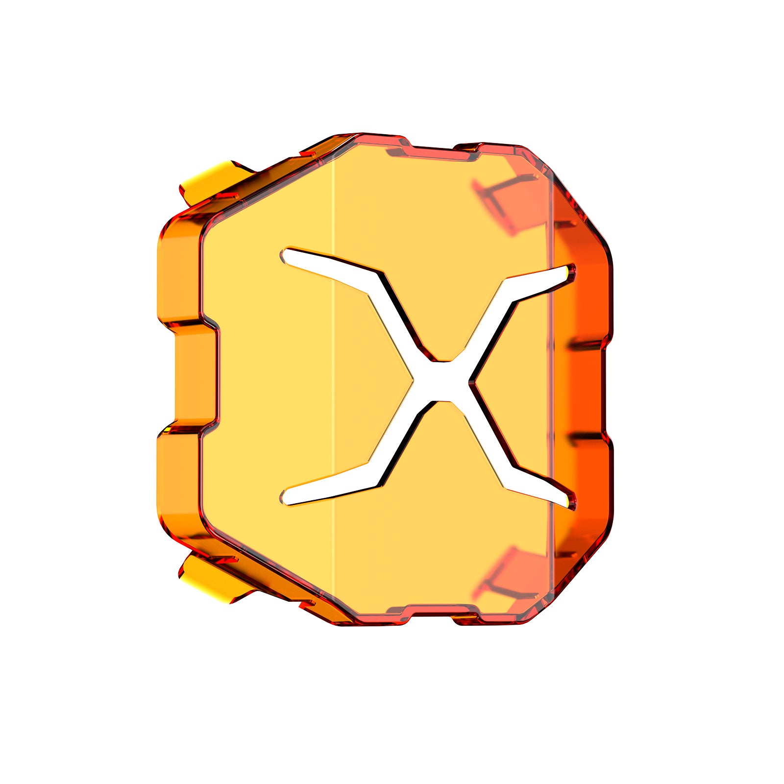 X Series 4-inch LED Pod Light Black Amber Shield Cover (2pcs/Set) - NOVSIGHT