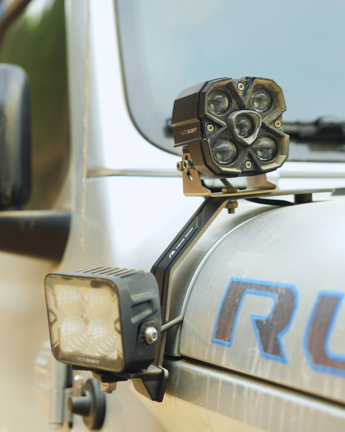 CYBER 1 Series | 4 Inch Off-road LED Pods Driving Light Yellow and White with Dual Beam Modes Driving and Spot - NOVSIGHT
