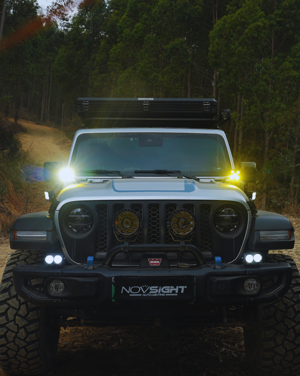 CYBER 1 Series | 4 Inch Off-road LED Pods Driving Light Yellow and White with Dual Beam Modes Driving and Spot - NOVSIGHT