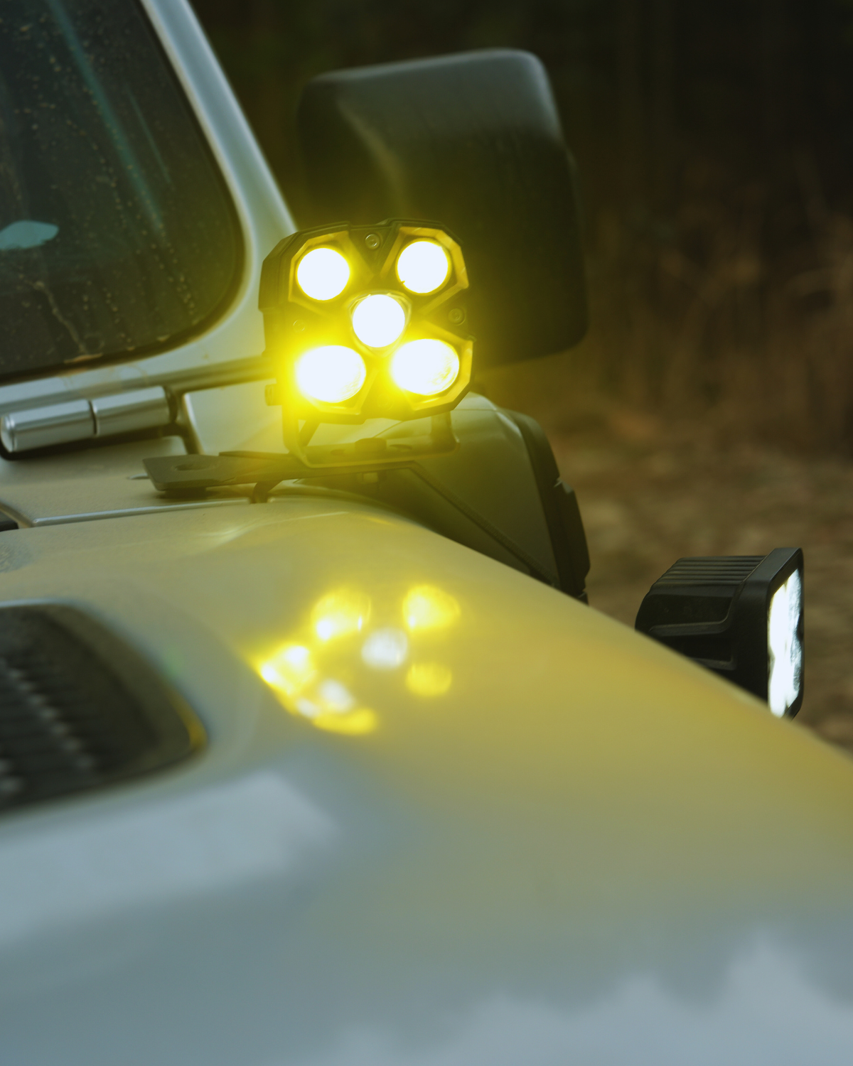 CYBER 1 Series | 4 Inch Off-road LED Pods Driving Light Yellow and White with Dual Beam Modes Driving and Spot - NOVSIGHT