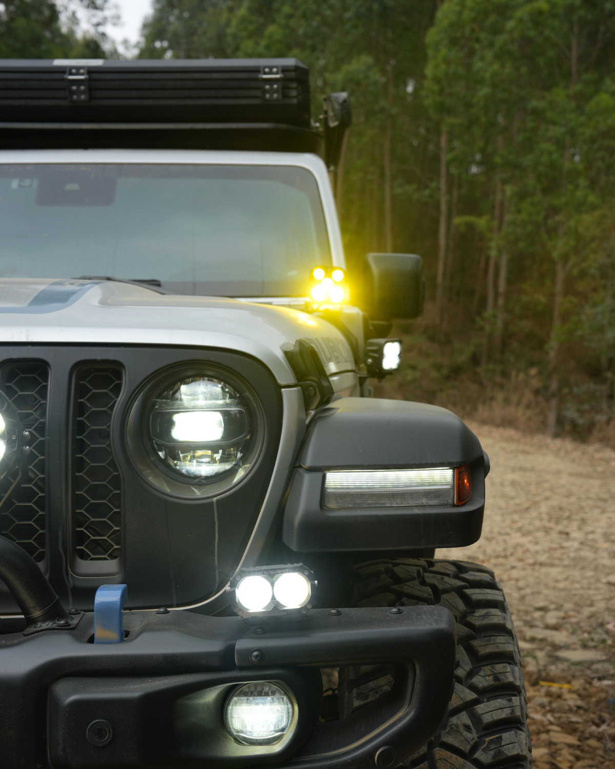 CYBER 1 Series | 4 Inch Off-road LED Pods Driving Light Yellow and White with Dual Beam Modes Driving and Spot - NOVSIGHT
