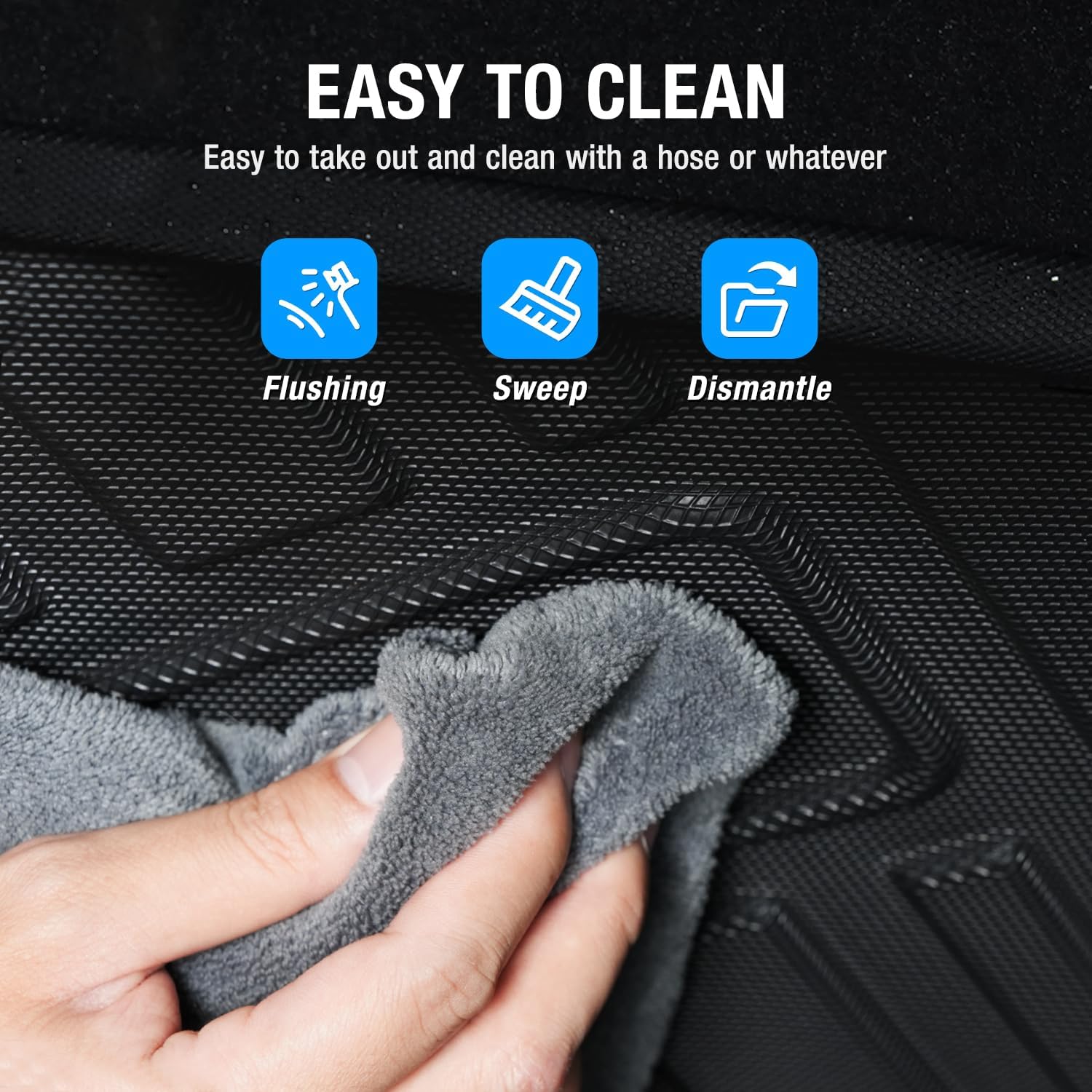 Jeep Grand Cherokee 2011-2021 (Non-L or WK) Floor Mats Custom Fit Car TPE Liners 1st & 2nd Row Full Set - NOVSIGHT