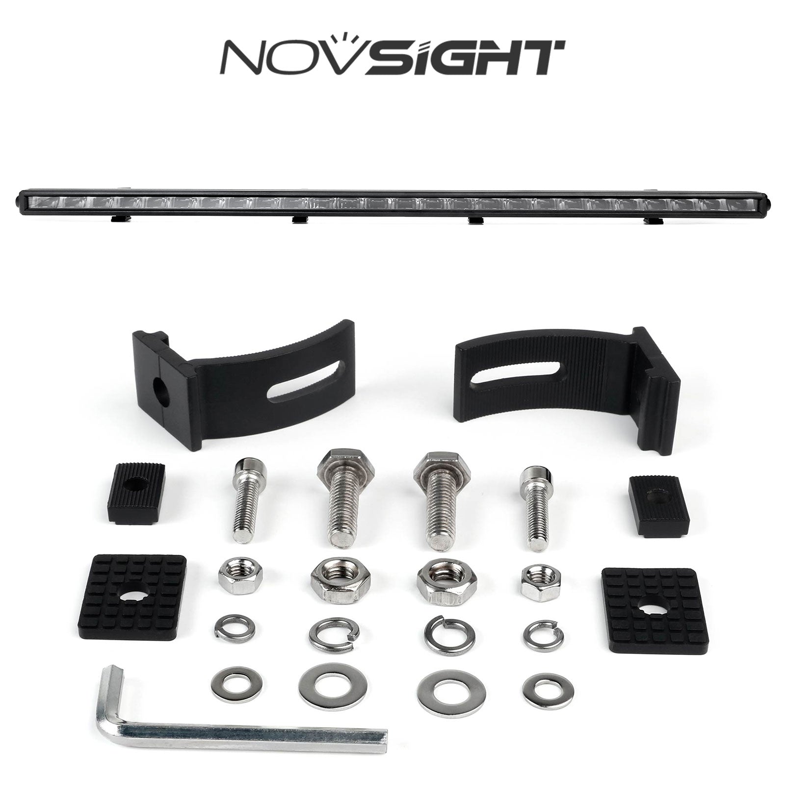 Off Road LED Light Bar 50 Inch Single Row High Power Driving Beam - NOVSIGHT