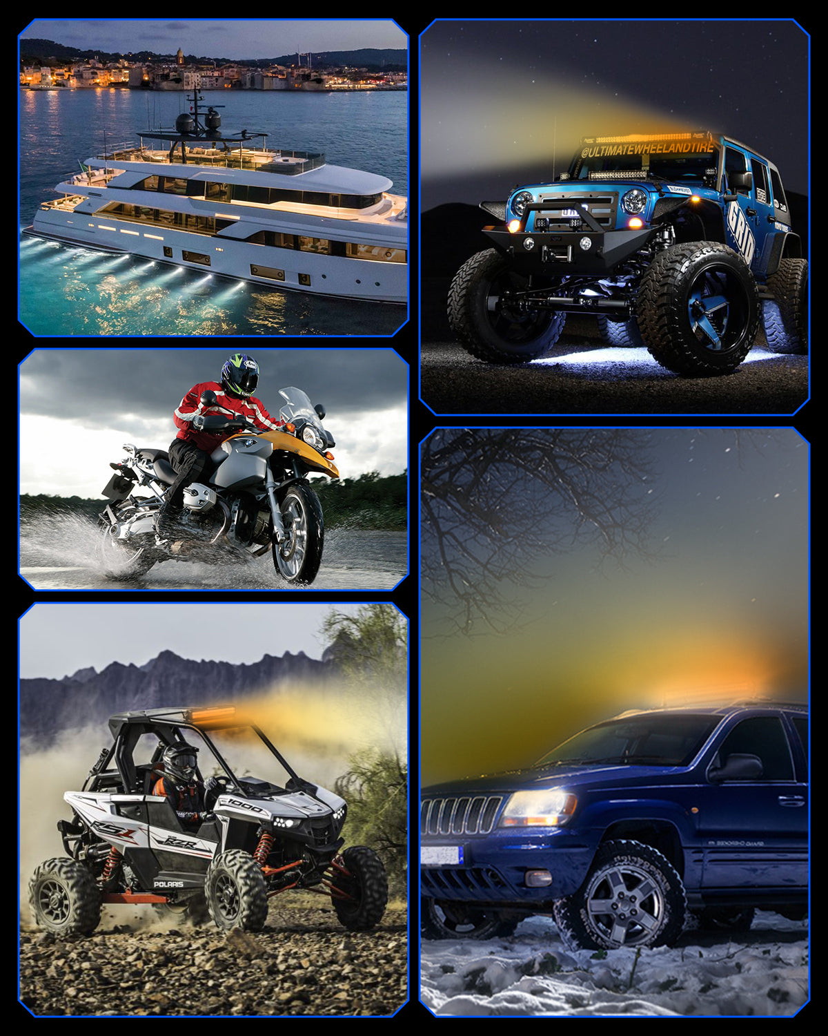 Off Road LED Light Bar 50 Inch Single Row Dual Beam White Amber - NOVSIGHT