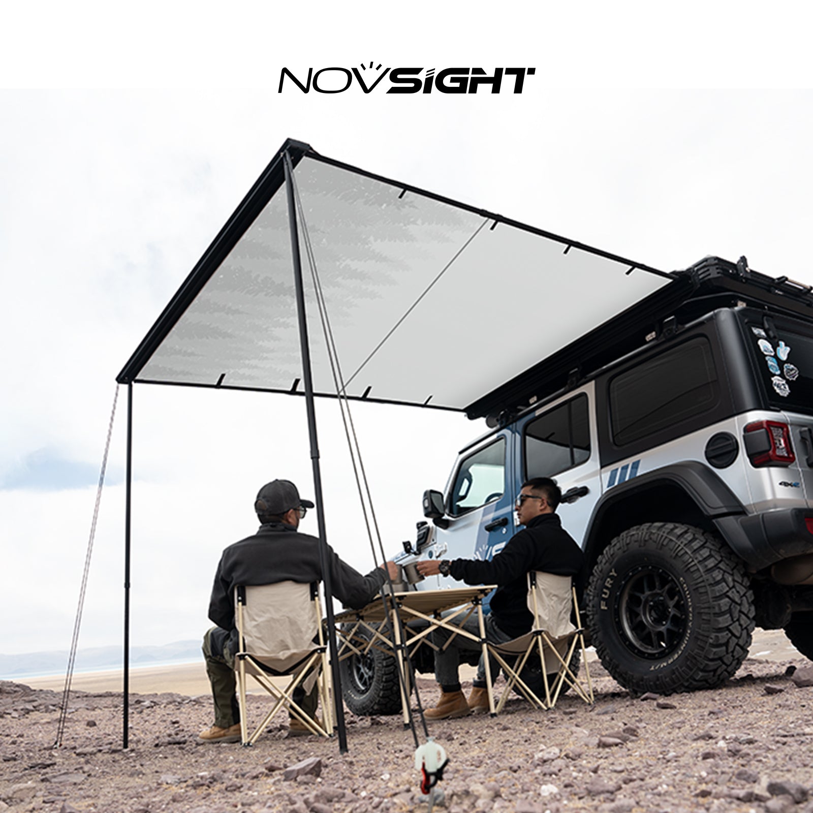 Novsight Car Side Awning Tent Anti UV for Outdoor Camping Overland Shelter for JEEP SUV Van Camper Trailer - NOVSIGHT