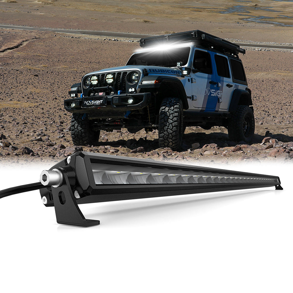 Off Road LED Light Bar 50 Inch Single Row High Power Driving Beam - NOVSIGHT