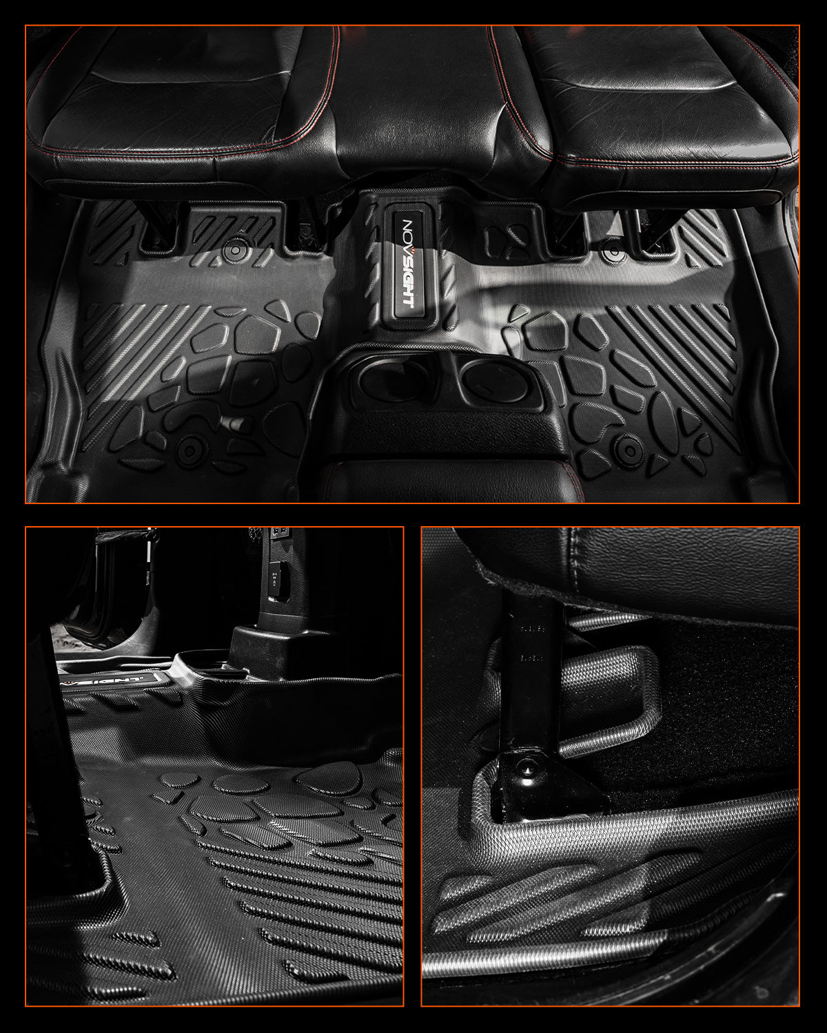 Custom TPE Floor Mats Fit For Jeep Wrangler 2018-2024 JEEP JL - NOVSIGHT