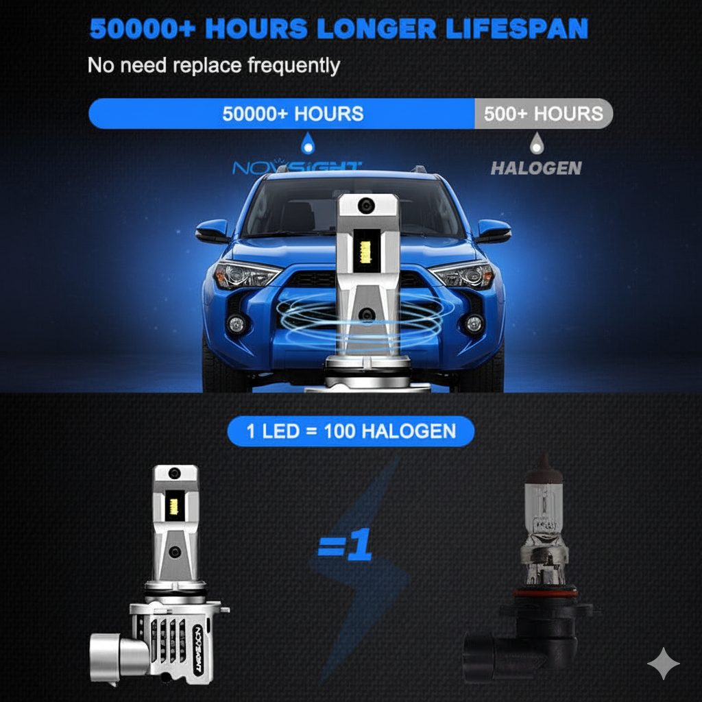 2015-2020 Toyota 4Runner LED Headlight Bulbs H11 9005 Headlamp Conversion Kits