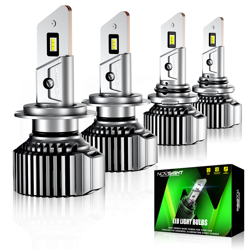 2019 2020 2021 Hyundai Tucson Headlight Bulbs H7 9005 Headlamp Replacement Kits Pack of 4 - NOVSIGHT