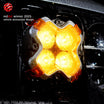 HALO Series 6" LED Pod Lights with DRL 60W Twin Light Kit System Pair - NOVSIGHT