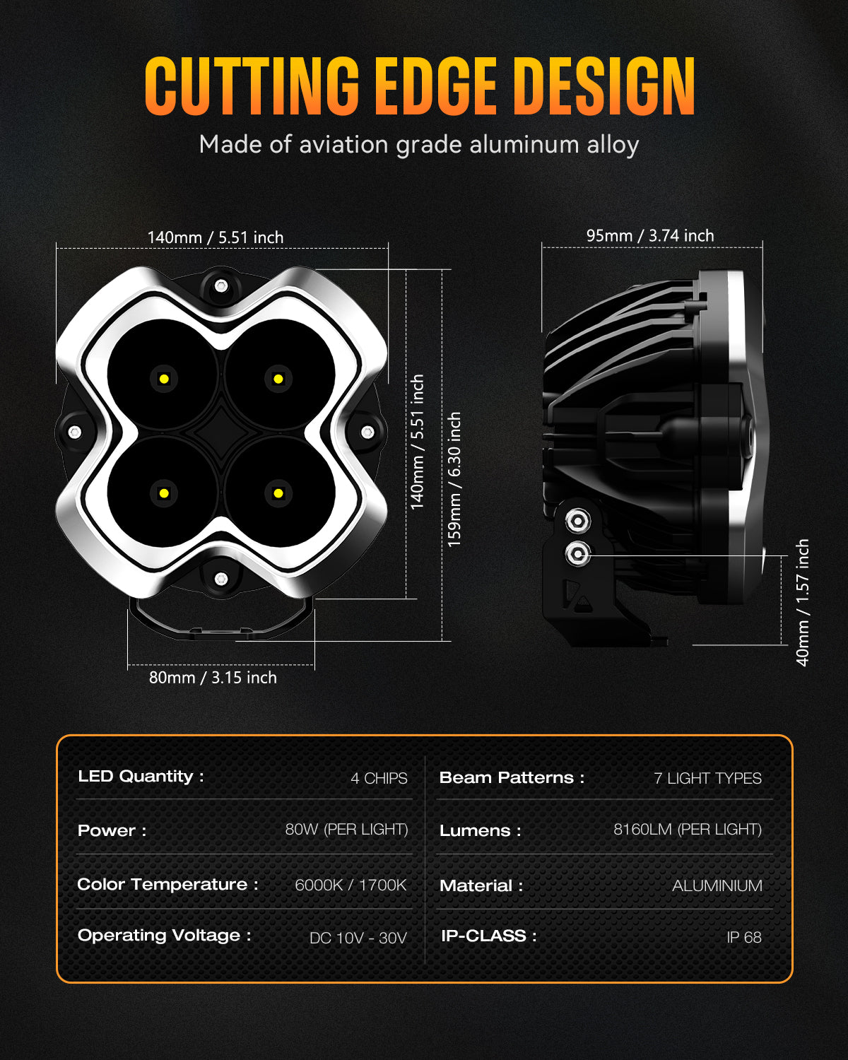 HALO Pro Series 6" LED Pod Lights-Pre Sale