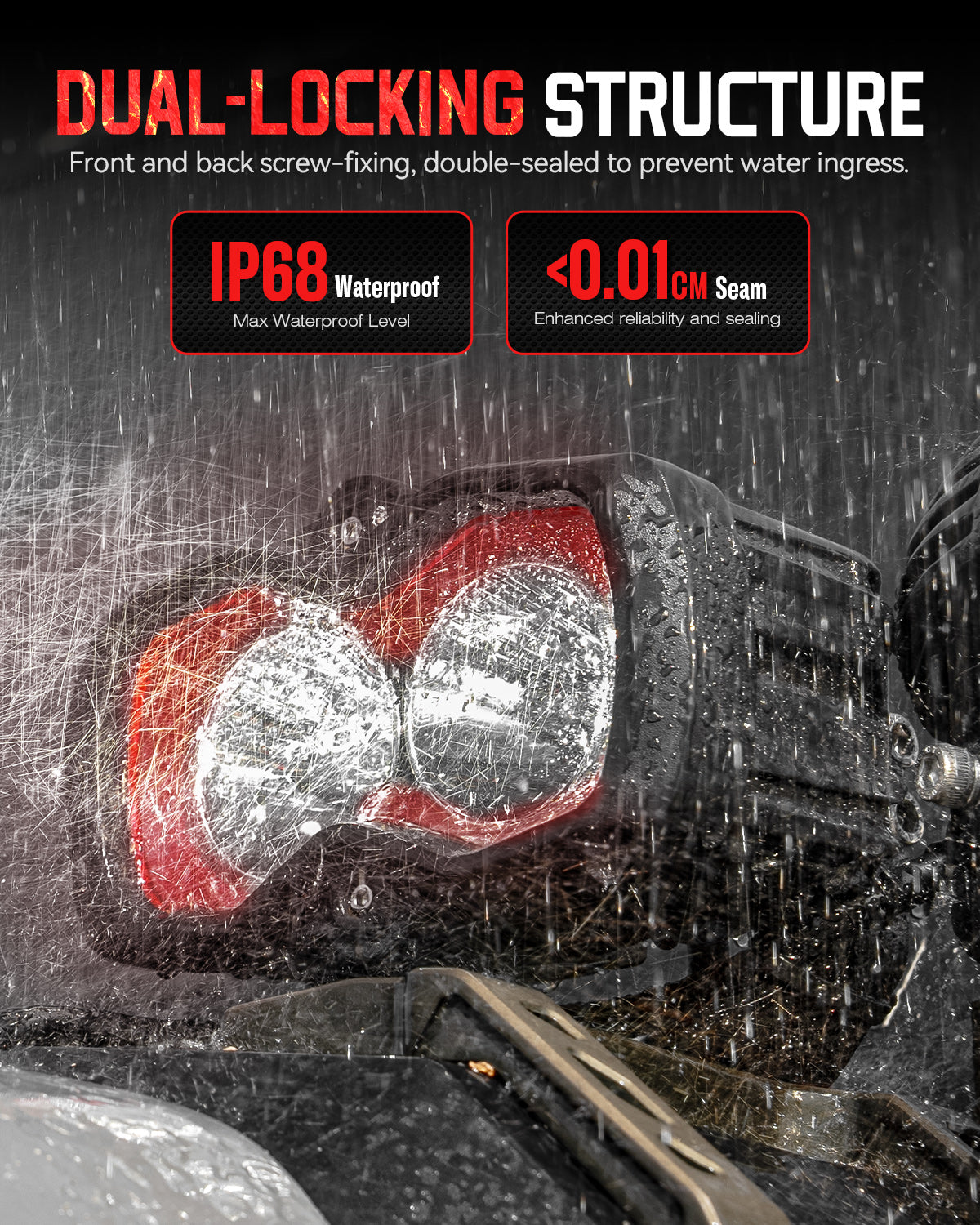 HALO-Serie 6" LED-Pods mit DRL 66 W Twin Light Kit System, Paar