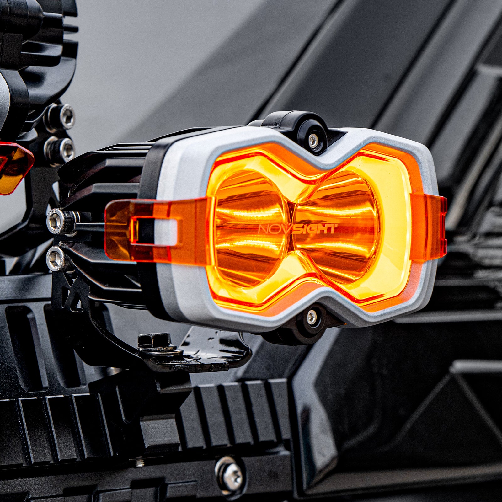 HALO Series 4.5" LED Pod Lights with DRL 35W Twin Light Kit System Pair - NOVSIGHT