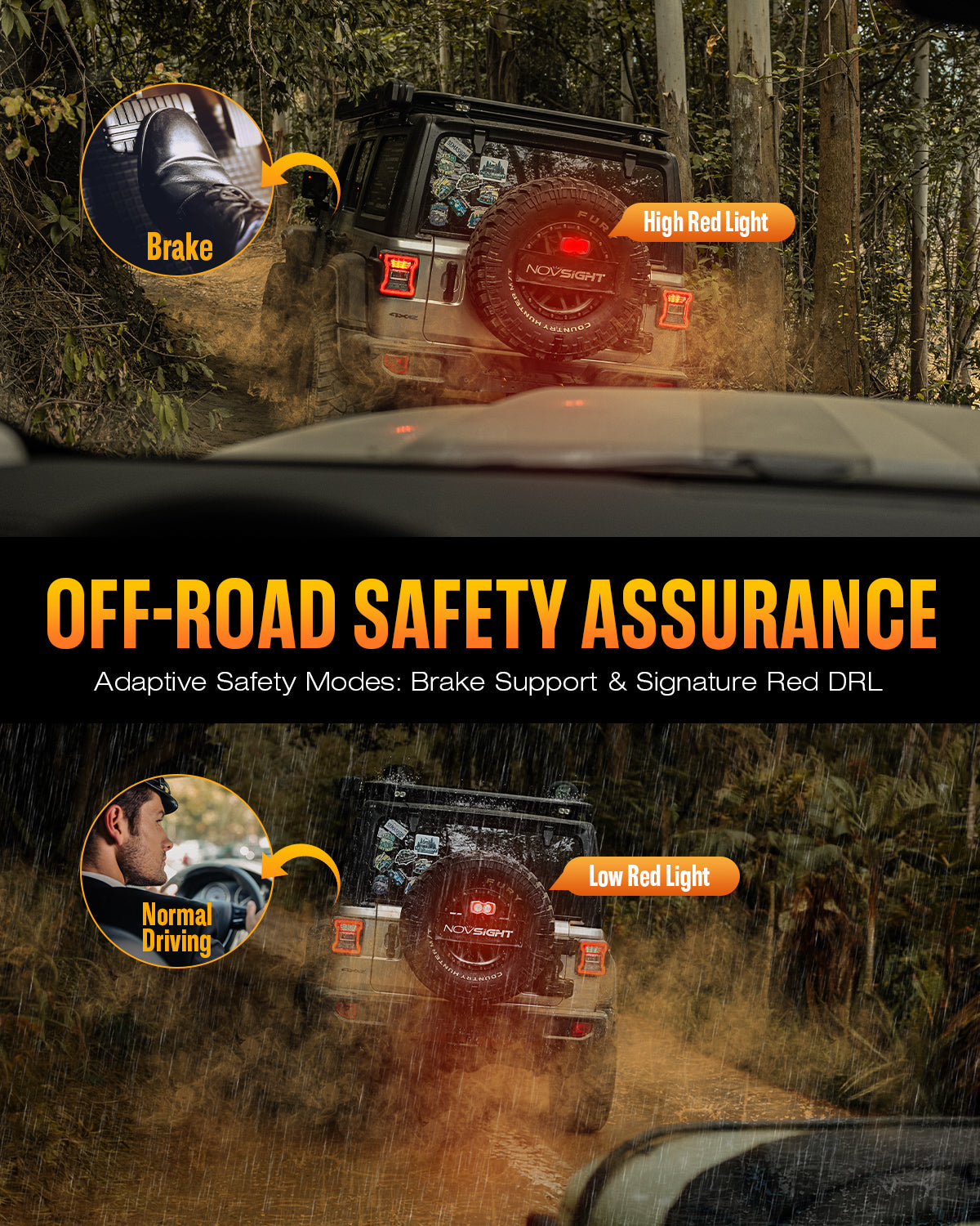 4,5-Zoll-LED-Lichtkapseln der HALO-Serie mit DRL 35 W Twin Light Kit System, Paar