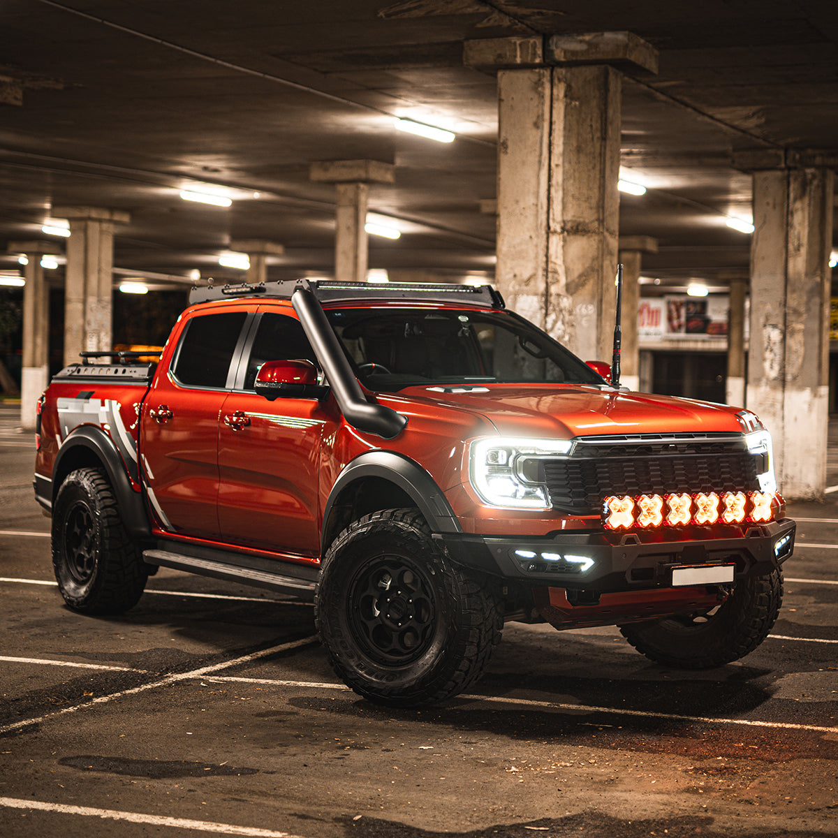 Halo Series 6-inch LED Pod Lights Kit for Ford Raptor Ford F150 F250 F350 - NOVSIGHT