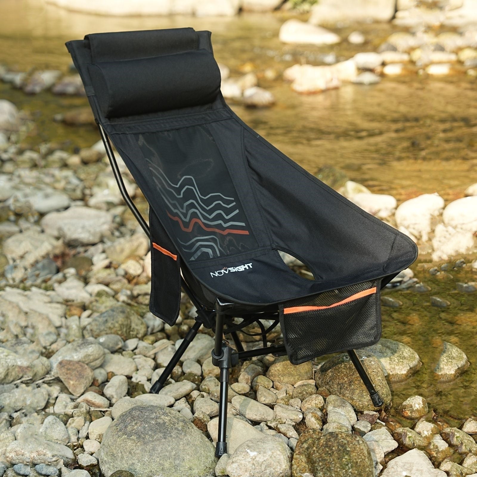 Rove Series | Camping Chair Foldable Contour Pattern 1PC/Set - NOVSIGHT