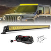 Rock Series 52 Inch Single Row LED Off-Road Light Bar Yellow Light with Wiring Kit - NOVSIGHT