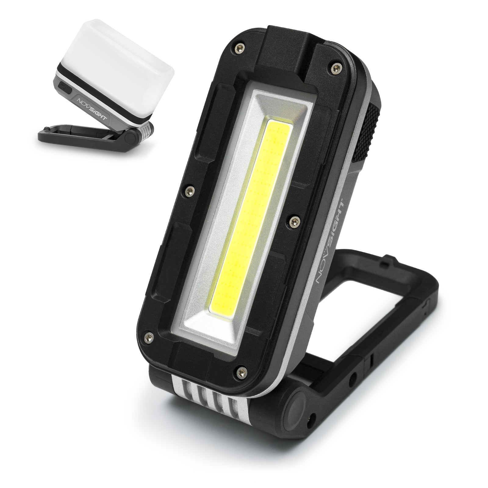 Kit de luz de trabajo magnética recargable LED plegable para acampar al aire libre