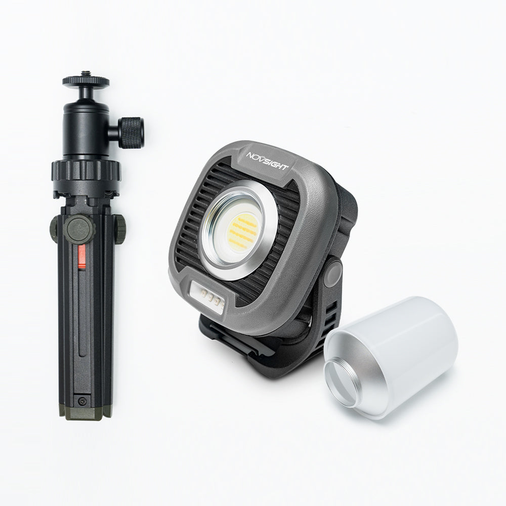 Kit de luz de trabajo giratoria magnética recargable LED cuadrada con gancho para acampar fuera de la carretera