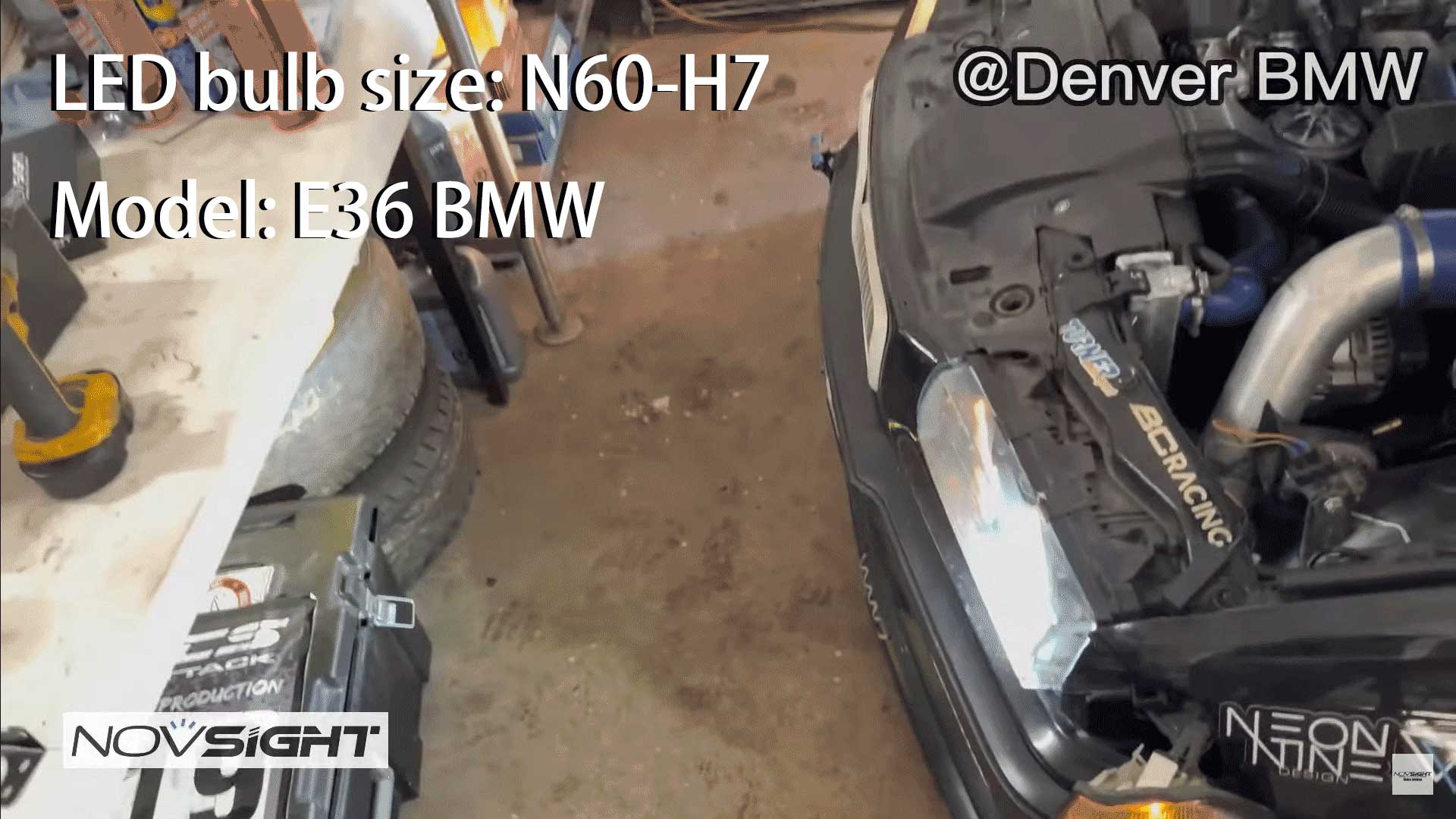 2014-2018 Hyundai Elantra GT Custom-Fit LED Bulbs H11 H7 Halogen Replacement 4 Bulbs