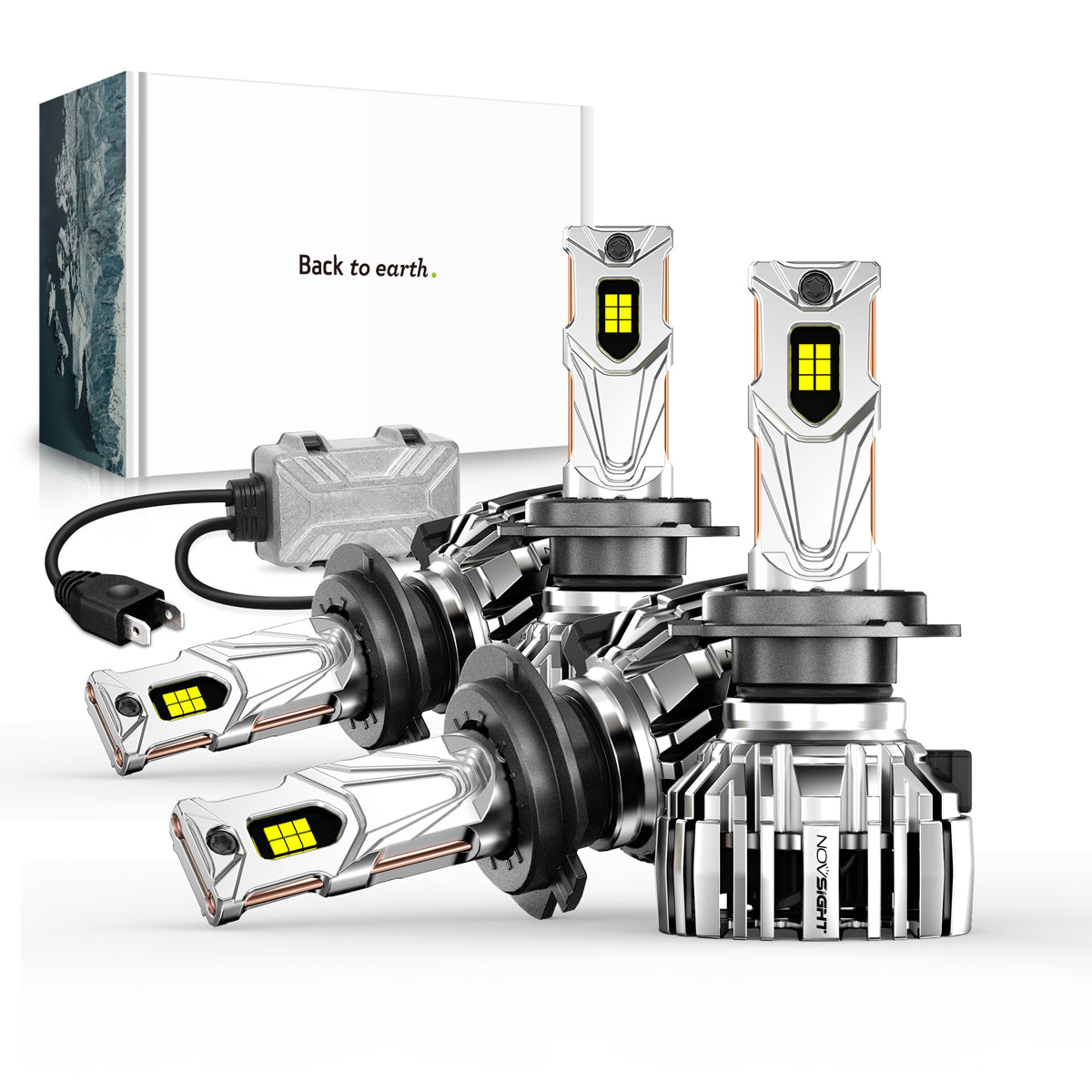 2003-2015 Mercedes Benz ML350/ML550 LED-Scheinwerferbirne H7 Combo Fern-/Abblendlicht Halogen-Ersatzkit | 4 Birnen