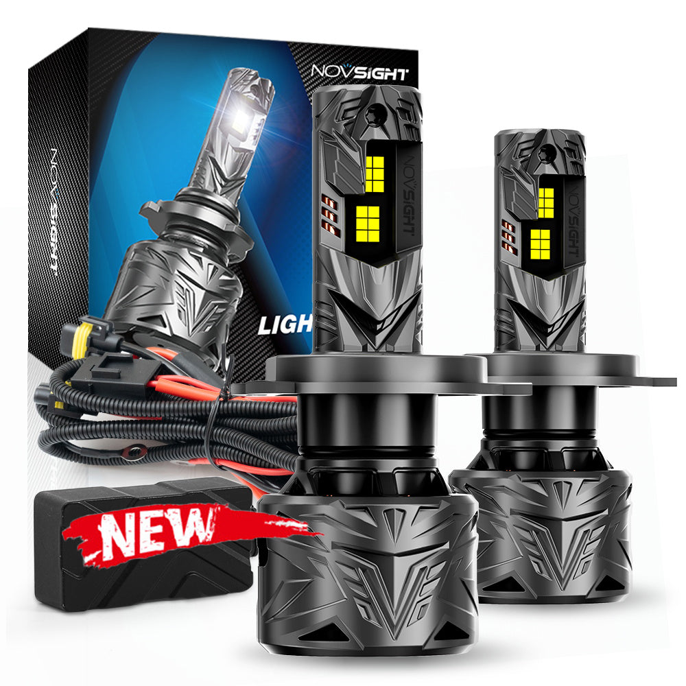 N70 Series | 9003 H4 HB2 LED Bulbs Super Bright Headlights 240W 50000LM 6500K White | 2 Bulbs
