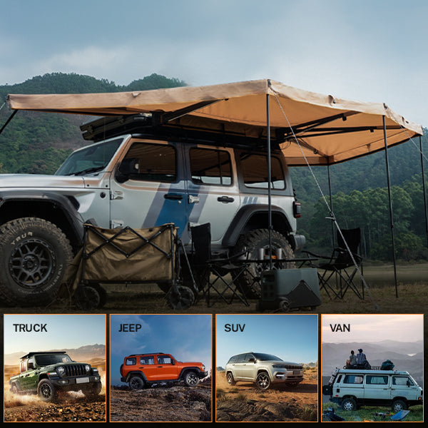 Novsight 270 Degree Car Side Awning Left & Right