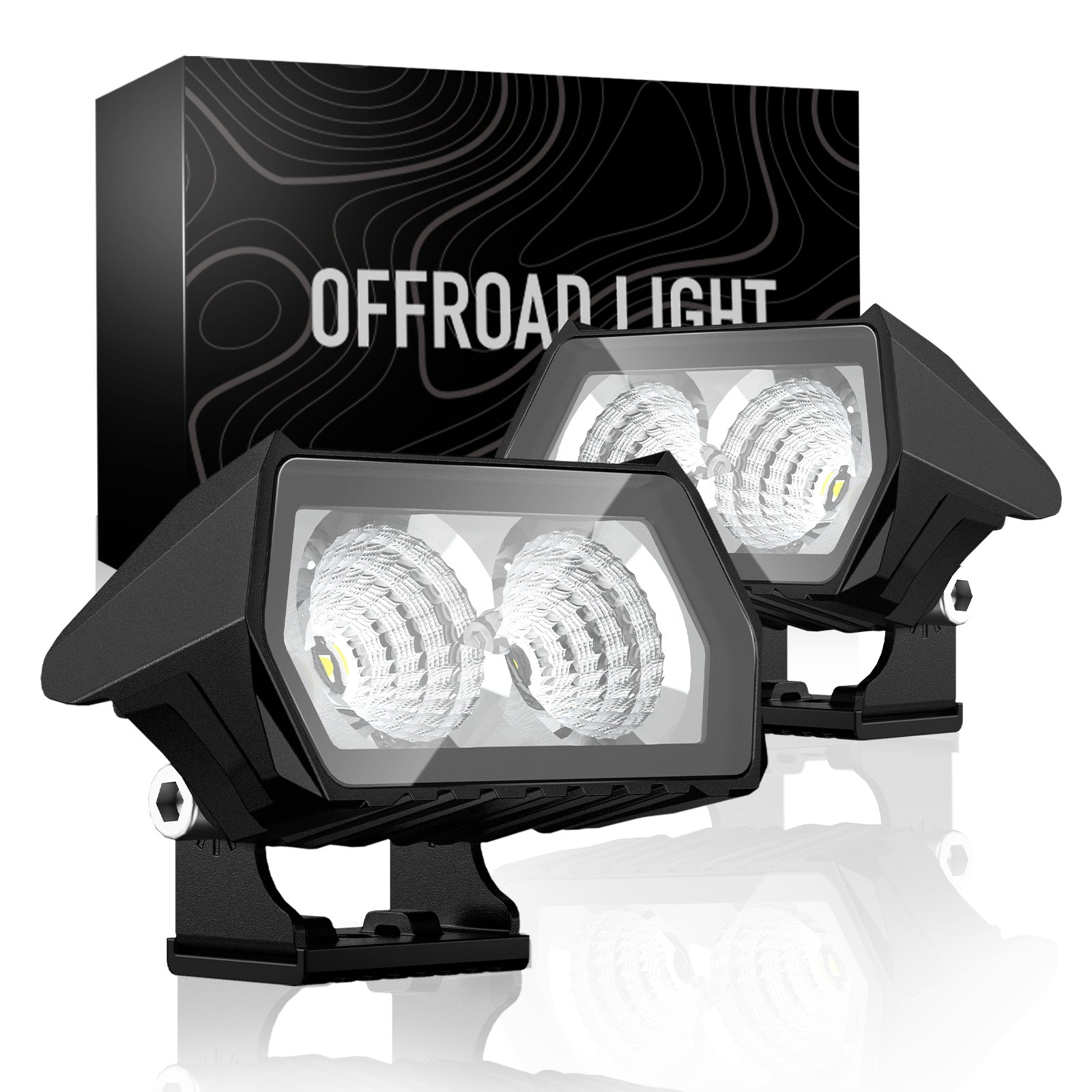 Rock Series | 3.5-inch LED Pod Lights Flood Lights - NOVSIGHT