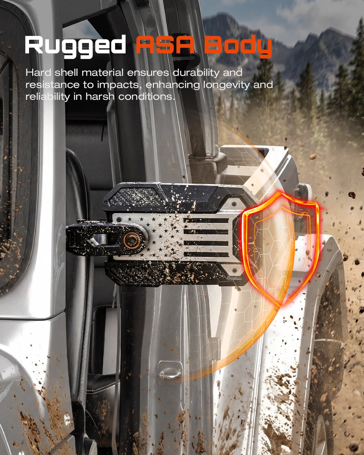 9-inch Side Mirrors for Doorless Jeep Wrangler JL JT on 2018-2023 - NOVSIGHT