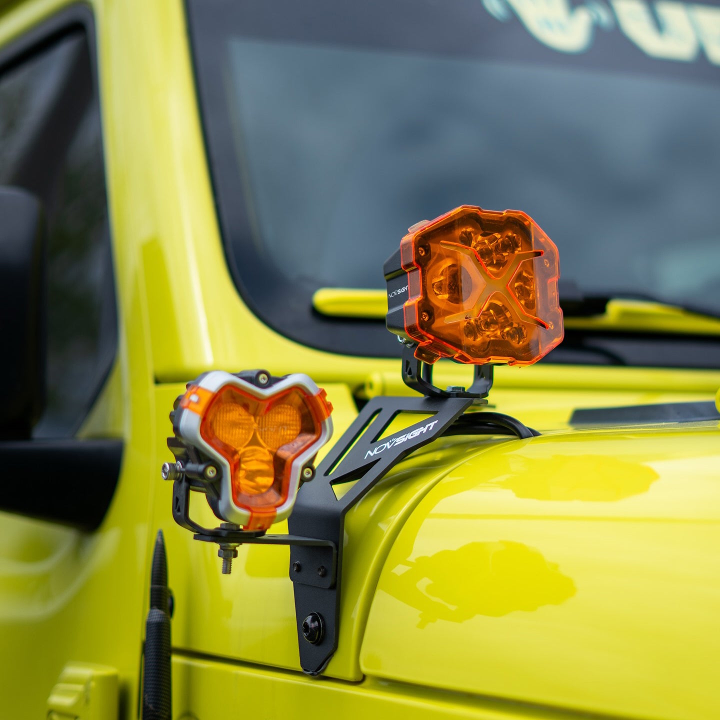 Jeep Wrangler JL/JLU A-Pillar Dual Light Mount | 2018-2024 Models | Stainless Steel | Off-Road Lighting Upgrade | (Excludes 4XE)