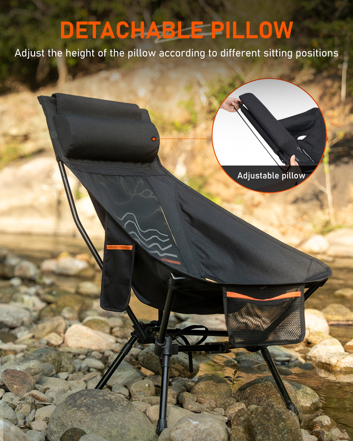 Rove Series | Camping Chair Foldable Contour Pattern 1PC/Set
