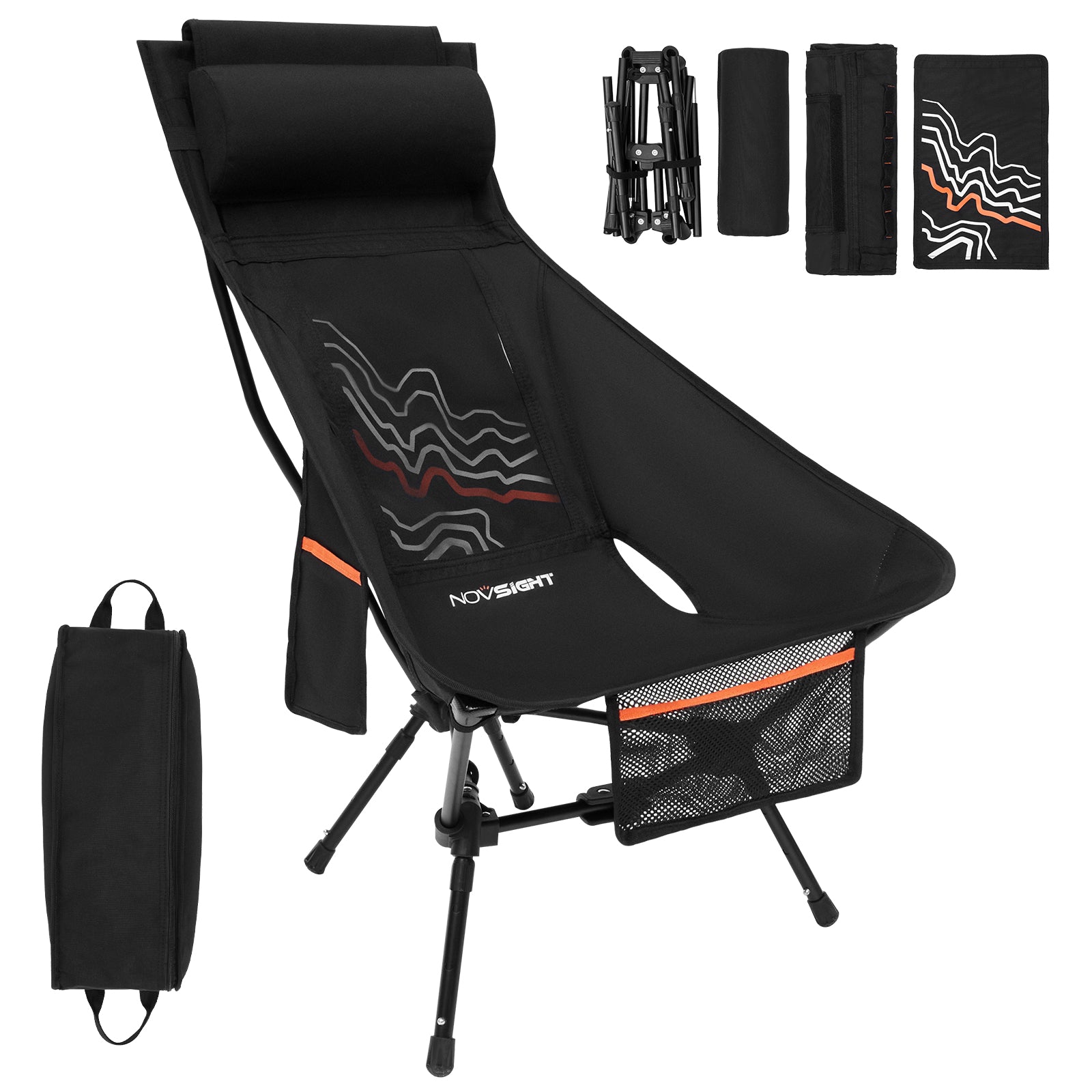 Rove Series | Camping Chair Foldable Contour Pattern 1PC/Set
