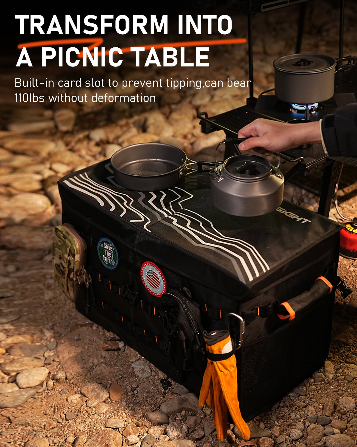 Rove Series | Camping Storage Box Foldable Car Trunk Organizer