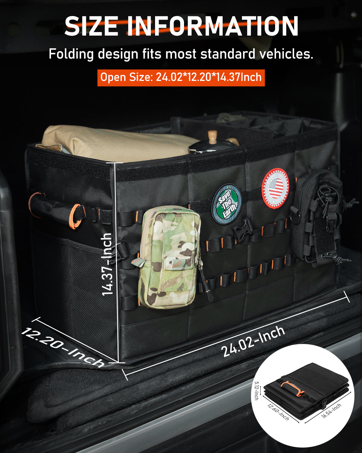 Rove Series | Camping Storage Box Foldable Car Trunk Organizer
