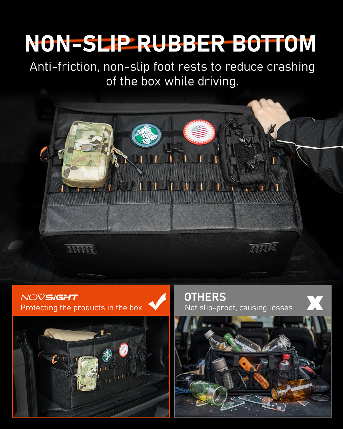 Rove Series | Camping Storage Box Foldable Car Trunk Organizer - NOVSIGHT