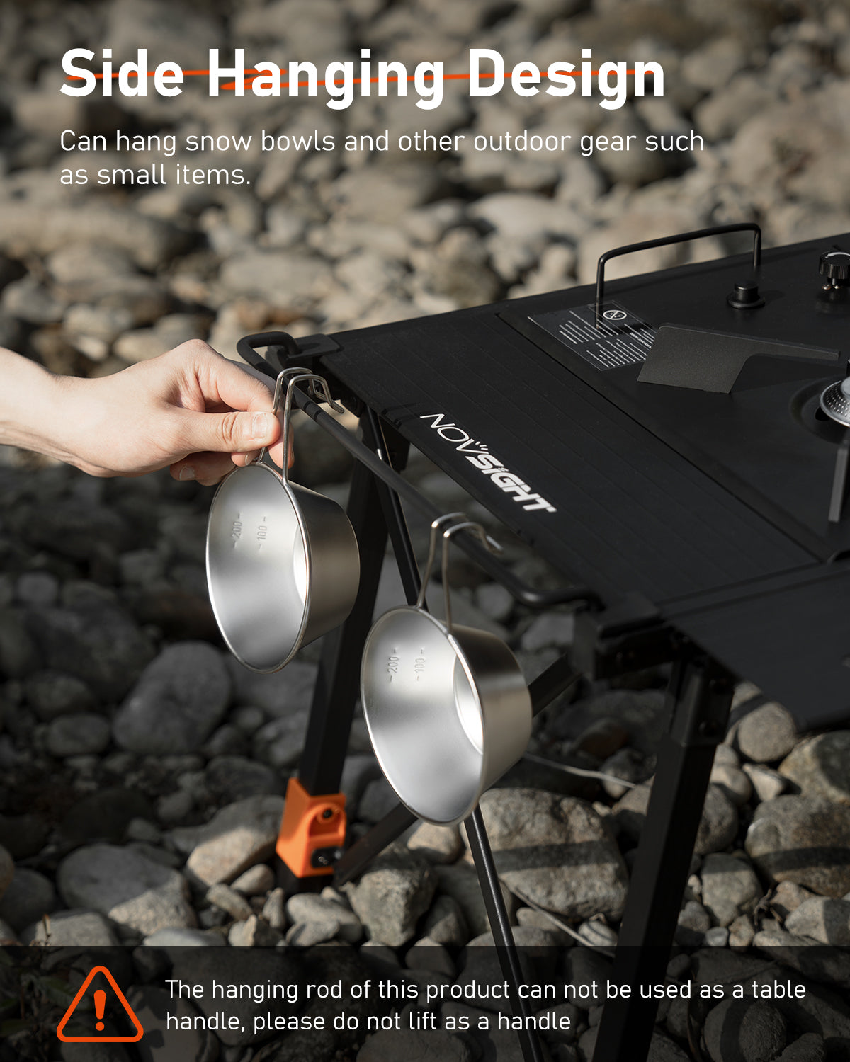 Rove Series | Camping Dining Table IGT Iron Grill Table Foldable Height Adjustable