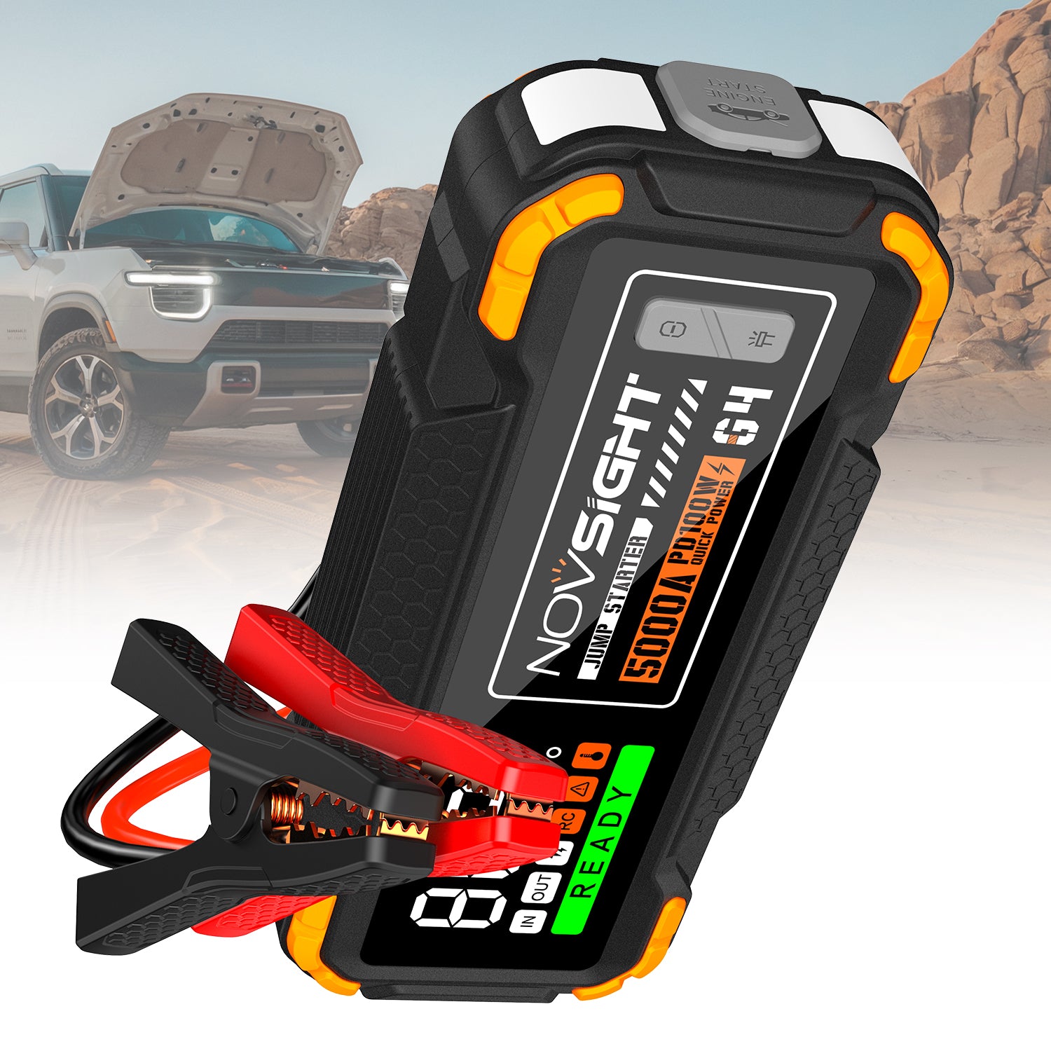 Emergency Portable Car Jump Starter 5000A