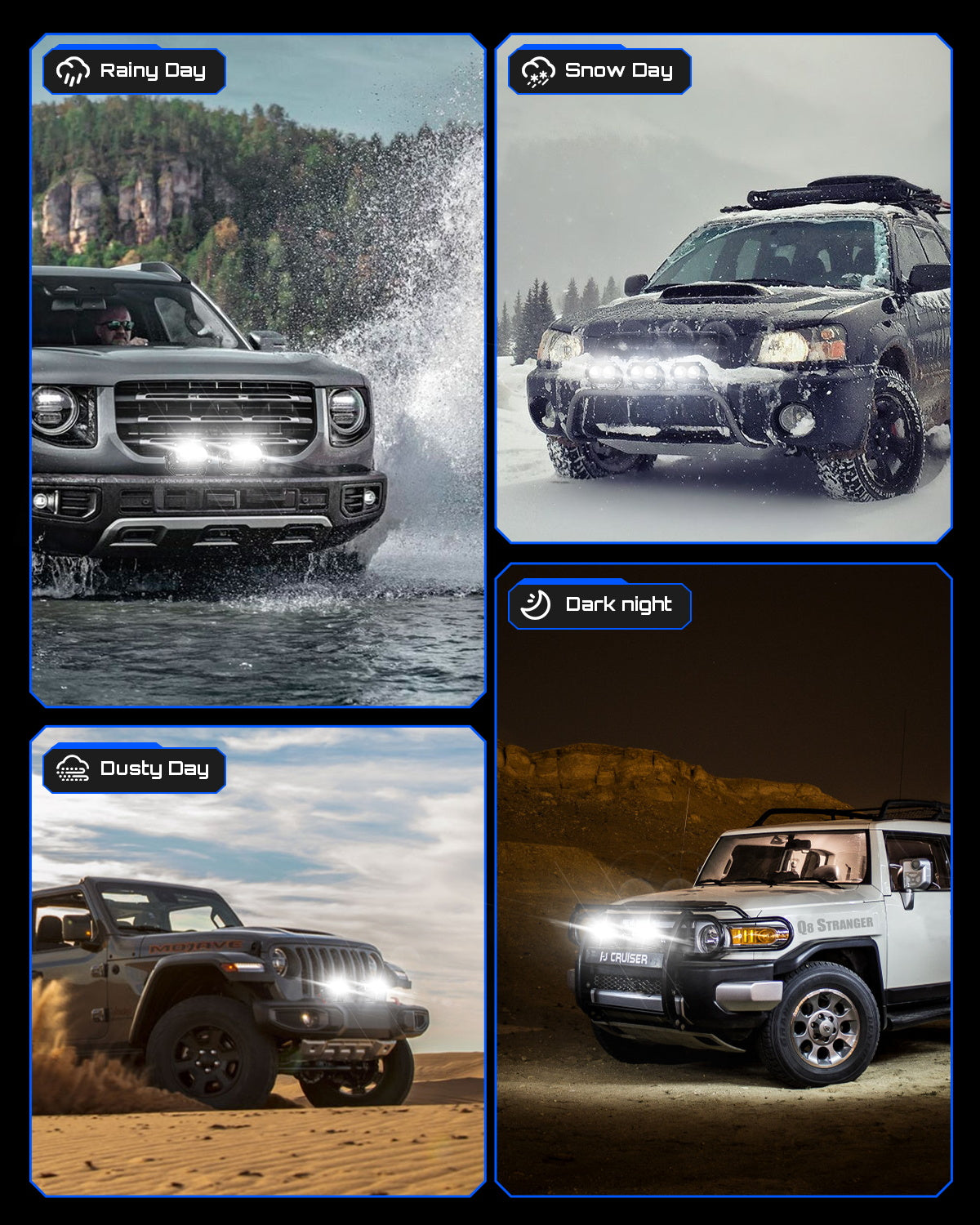 CYBER Series | 4.5 Inch LED Pod Lights - NOVSIGHT