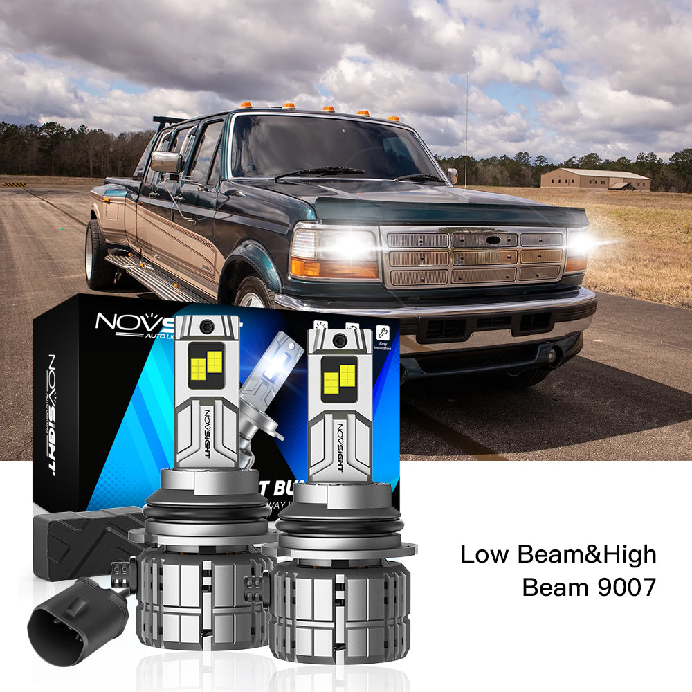 Fit for 1992-1997 Ford F-350 9007 HB5 LED Headlights Bulbs - NOVSIGHT